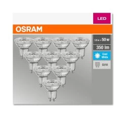 10er-Pack OSRAM BASE GU10 PAR16 LED Strahler 4,3W 350Lm 36° 4000K Neutralweiss Wie 50W -Philips Store 10er pack osram base gu10 par16 led strahler 43w 350lm 36 4000k neutralweiss wie 50w3