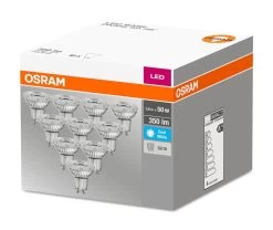 10er-Pack OSRAM BASE GU10 PAR16 LED Strahler 4,3W 350Lm 36° 4000K Neutralweiss Wie 50W -Philips Store 10er pack osram base gu10 par16 led strahler 43w 350lm 36 4000k neutralweiss wie 50w4