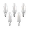 5er-Pack OSRAM BASE E14 B LED Kerze 4W 470Lm 2700K Warmweiss Wie 40W