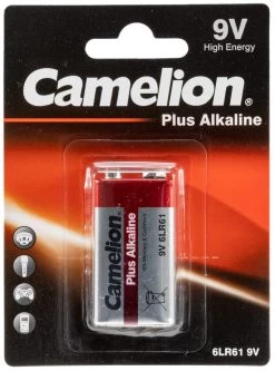 9V-Block-Batterie CAMELION AlkalinePlus Typ 6F22, 9V