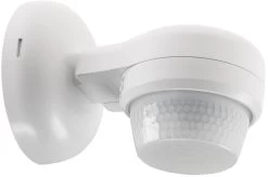Aufputz-Bewegungsmelder 360° IP65 12m Detektion, Wand & Decke, Weiß