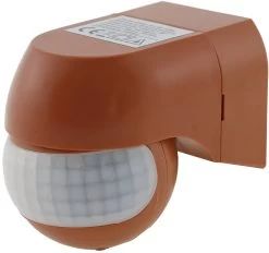 Aufputz Bewegungsmelder "CBM-Slim" 180° LED Geeignet, IP44, 1-800W, Ziegelrot