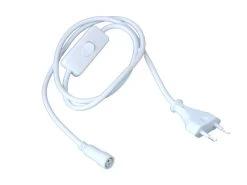 Bioledex Anschlusskabel 1m Mit Schalter Und Euro-Stecker 2-polig Für TIP65-System