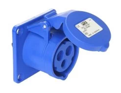 CEE Anbausteckdose Turbo Twist Gerade 230V 16A IP44 PCE 313-6TT