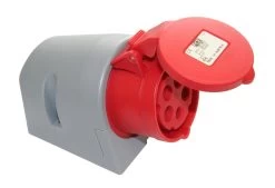 CEE Wandsteckdose Turbo Twist 400V 32A IP44 PCE 125-6TT