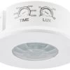 Decken-Einbau-Bewegungsmelder 360° IP65 LED Geeignet, 8m Detektion, Weiß,76x36mm