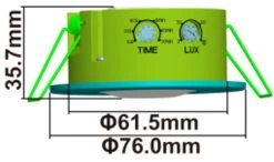 Decken-Einbau-Bewegungsmelder 360° IP65 LED Geeignet, 8m Detektion, Weiß,76x36mm -Philips Store decken einbau bewegungsmelder 360 ip65 led geeignet 8m detektion weiss76x36mm4