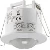 Decken-Einbau-Bewegungsmelder 360° LED Geeignet, 6m Detektion, Weiß