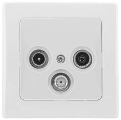 DELPHI Antennendose TV+Radio+Sat Weiß