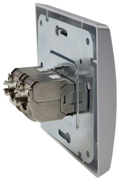 DELPHI Netzwerk-Dose 2x CAT6 Inkl. Rahmen, UP, Silber -Philips Store delphi netzwerk dose 2x cat6 inkl rahmen up silber3