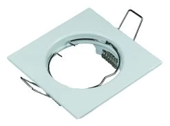 Einbaurahmen Für GU5,3 MR16 LED Spots (eckig, Weiss)