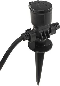 Gartensteckdose Für Außen, IP44, 5-fach Einzelsteckdosen, 5+2,5+2,5+2,5+2,5m -Philips Store gartensteckdose fuer aussen ip44 5 fach einzelsteckdosen 525252525m5