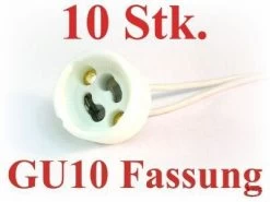 GU10 Keramik-Fassungen 230 Volt (10 Stück)