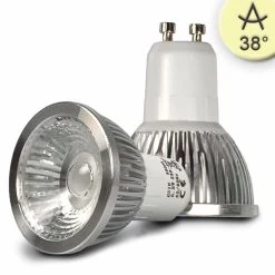 GU10 LED Strahler 5,5W COB, 38°, Warmweiß, Dimmbar