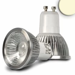 GU10 LED Strahler 5,5W COB, 70°, Warmweiß, Dimmbar