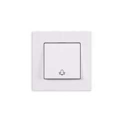 Gunsan Eqona Klingeltaster Taster Glocke Unterputz Weiss