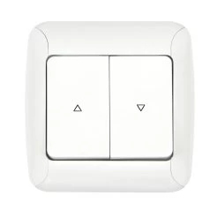 Gunsan Fantasy Jalousietaster Rolladentaster Unterputz Weiss