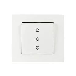 Gunsan Moderna Jalousieschalter Rolladenschalter 1x Schaltwippe Unterputz Weiss