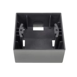 Gunsan Visage 1-fach Rahmen Aufputzgehäuse Dunkelsilber