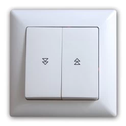 Gunsan Visage Jalousietaster Rolladentaster Unterputz Weiss