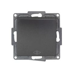 Gunsan Visage Kreuzschalter Schalter Unterputz Dunkelsilber