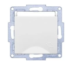 Gunsan VISAGE + MODERNA Modul Steckdose Mit Deckel Weiss