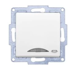 Gunsan VISAGE + MODERNA Modul Taster Licht Beleuchtet Weiss