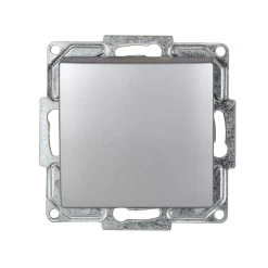 Gunsan Visage Schalter Steckklemm-Stystem Ein-/Ausschalter Unterputz Silber