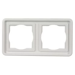 Kopp Arktis Abdeckrahmen Für Senkrechte Und Waagerechte Installation 2-fach Unterputz-Feuchtraum IP44