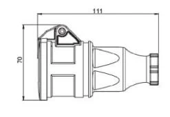 Kupplung Schutzkontaktkupplung Vollgummi Mit Klappdeckel 250V IP54 PCE 2522-sr -Philips Store kupplung schutzkontaktkupplung vollgummi mit klappdeckel 250v ip54 pce 2522 sr4