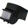 LED Bewegungsmelder IP44 Schwarz (180 Grad, 12m, Relais)