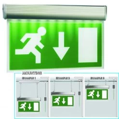 LED Fluchtwegleuchte Mit Akku Zur Hängemontage An Der Decke