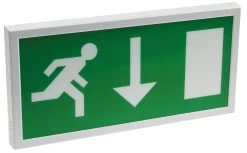 LED Fluchtwegleuchte Mit Akku Zur Wandmontage 27mm Flach