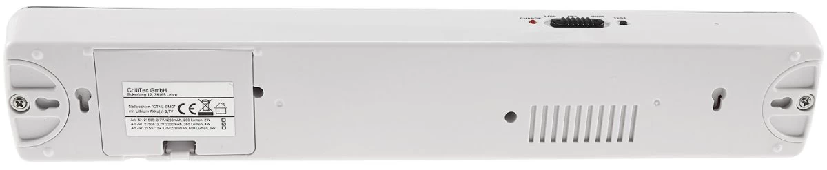 LED Notleuchte "CTNL-60 SMD" 365x70x37mm Lithium Akku 3,7V/2200mAh, Nur 4W 4 LED Notleuchte "CTNL-60 SMD" 365x70x37mm Lithium Akku 3,7V/2200mAh, Nur 4W – Bild 4