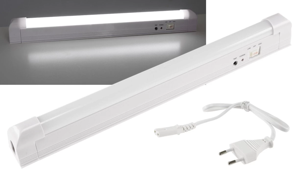 LED Notleuchte "CTNL-60 SMD-UB" Lithium Akku 3,7V/2200mAh, 4W, 34x4x3cm 1 LED Notleuchte "CTNL-60 SMD-UB" Lithium Akku 3,7V/2200mAh, 4W, 34x4x3cm