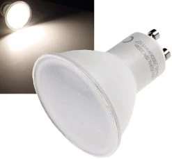 LED Strahler GU10 "H50" 3-Stufen-Dimm 4000k, 460lm, 230V/5W, 110°, Neutralweiß