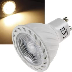 LED Strahler GU10 "H60 COB Dimmbar" 3000k, 510lm, 230V/7W, Warmweiß