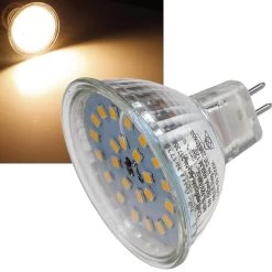 LED Strahler MR16 "H55 SMD" 120°, 3000k, 420lm, 12V/4W, Warmweiß