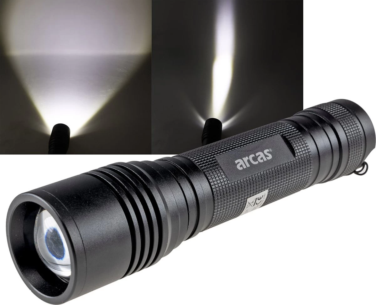 LED-Taschenlampe ARCAS 18W Zoom ØxL 48x205mm, 1600 Lumen 1 LED-Taschenlampe ARCAS 18W Zoom ØxL 48x205mm, 1600 Lumen
