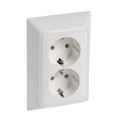 Legrand Creo Schutzkontaktsteckdose 2-fach Vpl Ultraweiß Pro21 776173