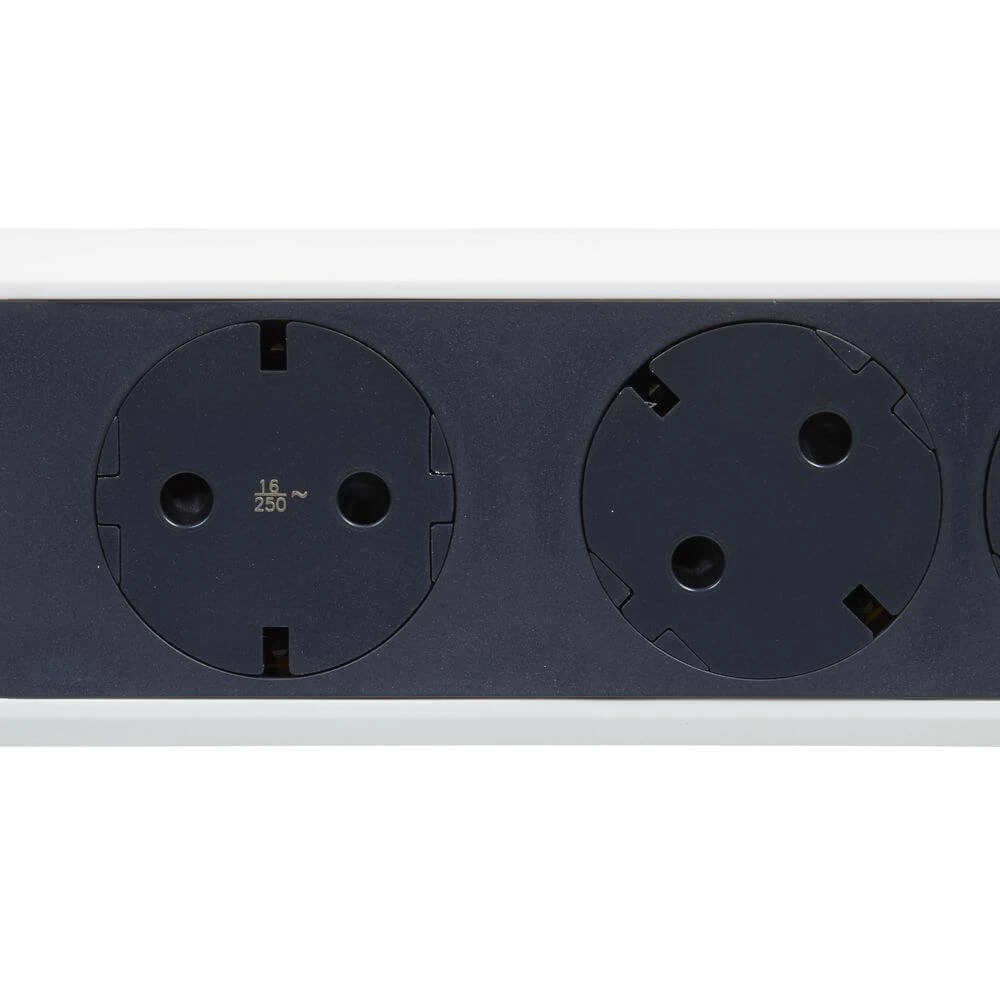 Legrand Drehbare Steckdosenleiste 5x Steckdose, 5m Kabel Weiss-schwarz 694542 2 Legrand Drehbare Steckdosenleiste 5x Steckdose, 5m Kabel Weiss-schwarz 694542 – Bild 2