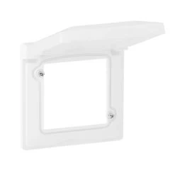 Legrand Valena Life 1-fach Rahmen IP44 Mit Klappdeckel Ultraweiß 754021