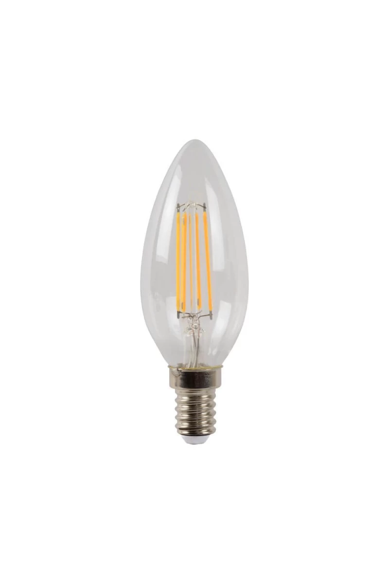 Lucide C35 LED Filament Lampe E14 4W Dimmbar Transparent 49023/04/60 3 Lucide C35 LED Filament Lampe E14 4W Dimmbar Transparent 49023/04/60 – Bild 3