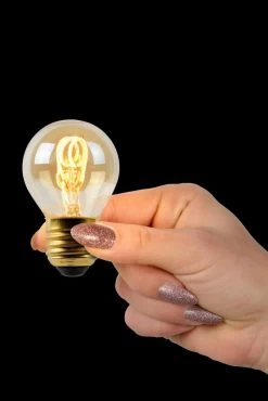 Lucide G45 LED Filament Lampe E27 3W Dimmbar Amber 49045/03/62 -Philips Store lucide g45 led filament lampe e27 3w dimmbar amber 49045 03 623