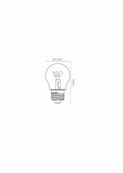Lucide G45 LED Filament Lampe E27 3W Dimmbar Amber 49045/03/62 -Philips Store lucide g45 led filament lampe e27 3w dimmbar amber 49045 03 624
