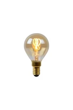 Lucide P45 LED Filament Lampe E14 3W Dimmbar Amber 49046/03/62