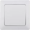 MILOS Kreuzschalter Weiß Matt 250V~/ 10A, Inkl. Rahmen, UP