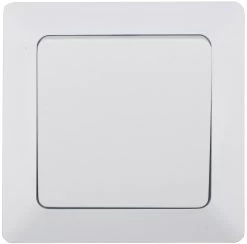 MILOS Kreuzschalter Weiß Matt 250V~/ 10A, Inkl. Rahmen, UP