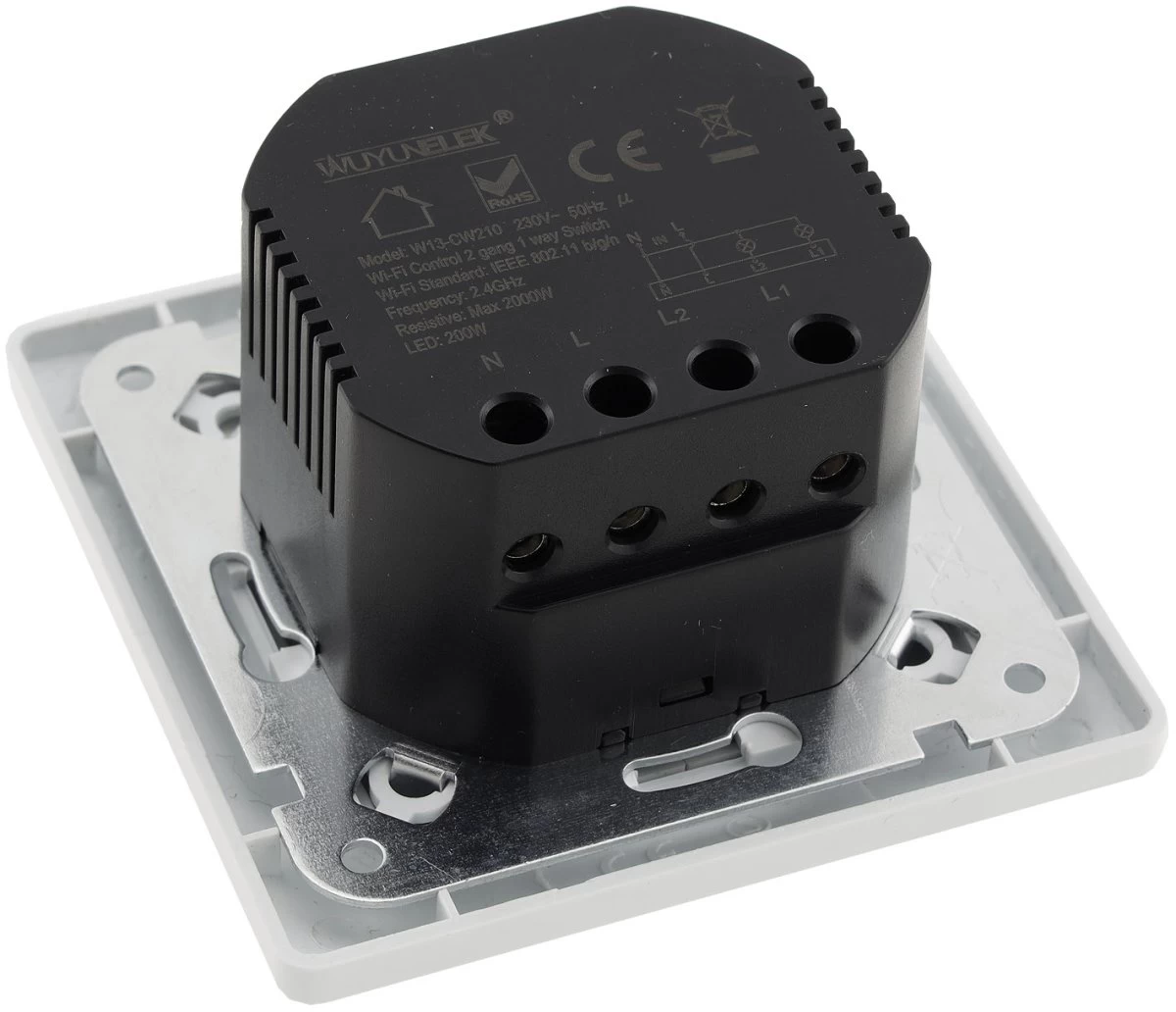 MILOS WiFi Schalter 2-fach Android + IOS- App,Alexa/Google Tauglich 3 MILOS WiFi Schalter 2-fach Android + IOS- App,Alexa/Google Tauglich – Bild 3