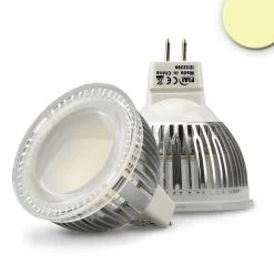MR16 LED Strahler 6W Glas Diffus, 120°, Warmweiß